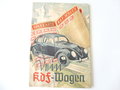 "Dein KDF Wagen" Herausgegeben vom Volkswagen Werk, 33 Seiten, der Sparkarten Antragen entfernt. DIN A4