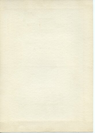 Urkunde zur Erinnerungsnadel der Howaldtswerke AG aus Anlaß des hunderjährigen Bestehes 1938. DIN A4