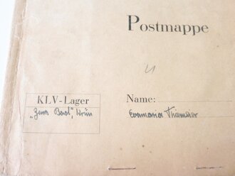 Erweiterte Kinderlandverschickung Postmappe