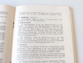 D940 " Das Tornisterfunkgerät a" vom Dezember 1933.