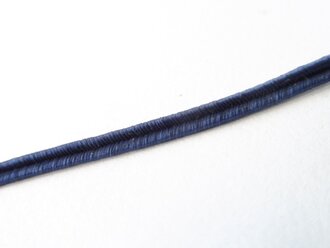 Soutachewinkel dunkelblau für Sanitätstruppe, Breite 2,5mm, aus altem Herstellerbestand, 15 cm von der Rolle abgeschnitten