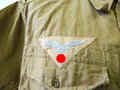 Luftwaffe Tropenhemd kurzarm mit original vernähtem Brustadler