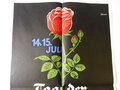 Amt für Volkswohlfahrt in der N.S. Frauenschaft, Plakat zum "Tag der Deutschen Rose 1934" Maße 37 x 59cm. 2 x gefaltet, sonst gut