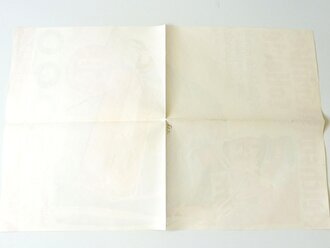 Reichswinterhilfe Lotterie 1934/35, Plakat 37,5 x 58cm. die Seiten leicht beschnitten