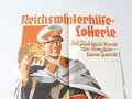 Reichswinterhilfe Lotterie 1934/35, Plakat 37,5 x 58cm. die Seiten leicht beschnitten