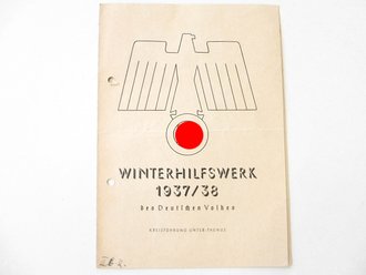 Winterhilfswerk 1937/38 , Konzertprogramm der...