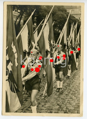 Ansichtskarte Marsch zum Führer als Feldpost gelaufen