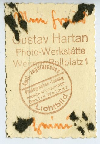 Passbild eines HJ Angehörigen im Bann 359, Maße 4x6 cm