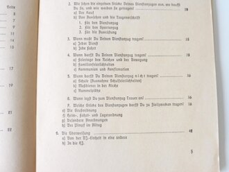 Dv. DJ.0.1. "Vorschrift über den Jungvolkdienst" vom 1.7.38