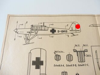 Bauplan " Fieseler Storch 156" gezeichnet 1941