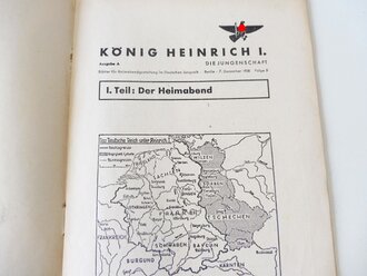 Die Jungenschaft, Blätter für die Heimabendgestaltung im Deutschen Jungvolk, A5, 23 Seiten, Jungfolge 5, datiert 1938