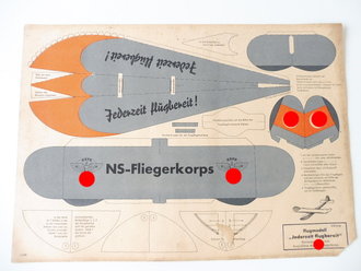 Bauplan NSFK Flugmodell "Jederzeit Flugbereit", A3