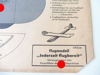 Bauplan NSFK Flugmodell "Jederzeit Flugbereit", A3
