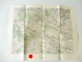 Landkarte KLV.-Lager, Znaim Tschechoslowakei, Maße 58 x 45 cm