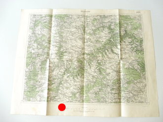 Landkarte KLV.-Lager, Drosendorf Tschechoslowakei, Maße...
