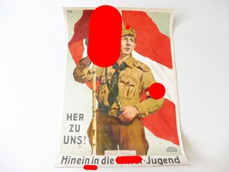 Plakat der Reichsjugendführung der NSDAP " Her...