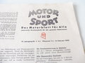 "Motor und Sport" Arado, Ausgabe A vom 8.Februar 1942