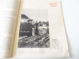 "Motor und Sport" ARADO, Ausgabe A vom 23. August 1942