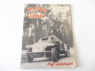 "Motor und Sport" Auf Spähfahrt, Ausgabe A...