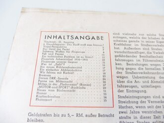 "Motor und Sport"  Ausgabe A vom 9.Juni 1940, Seite 15 verschnitten