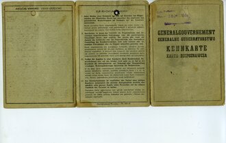 Generalgouvernement ( Besetzte polnische Gebiete ) Kennkarte für einen Industriellen aus Warschau