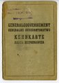 Generalgouvernement ( Besetzte polnische Gebiete ) Kennkarte für einen Industriellen aus Warschau