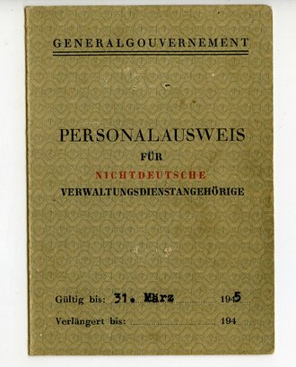 Generalgouvernement ( Besetzte polnische Gebiete )...