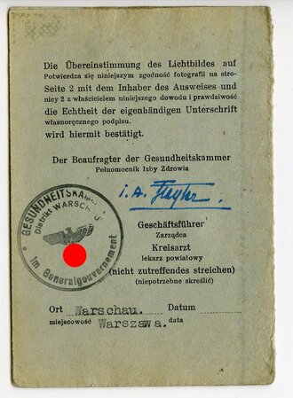 Generalgouvernement ( Besetzte polnische Gebiete )...