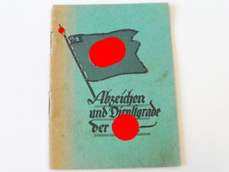 "Abzeichen und Dienstgrade der SA" 48 Seiten, Kleinformat