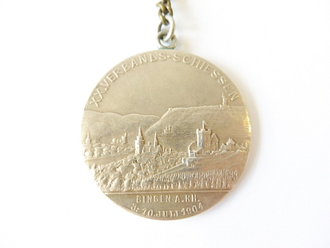 Hessen, Tragbare Schützenmedaille Bingen 1904 anlässlich des XX. Verbands Schiessen. Durchmesser 42mm