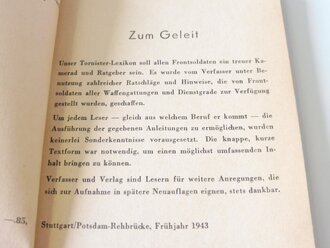 Tornister Lexikon für Frontsoldaten, 103 Seiten