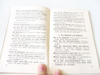 1. Weltkrieg, Deutsch-polnischer Kriegs Dolmetscher, 32 Seiten, Feldblusentaschenformat