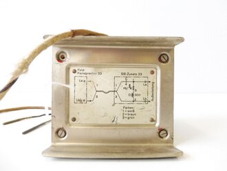 SB Zusatz 33 für den Feldfernsprecher 33. Funktion nicht geprüft, datiert 1937