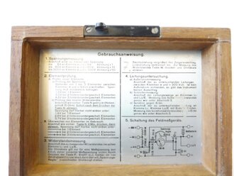 Feldmeßkästchen 18 datiert 1943, Funktion...
