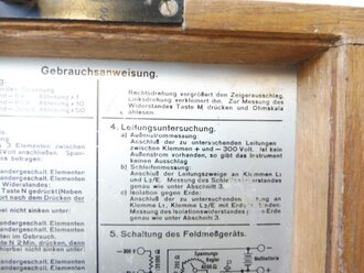 Feldmeßkästchen 18 datiert 1943, Funktion nicht geprüft