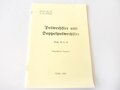REPRODUKTION, H.Dv.95/19 / L.Dv.419/4h Polwechsler und Doppelwechsler, datiert 1938/40, A5, 12 Seiten + Anlagen