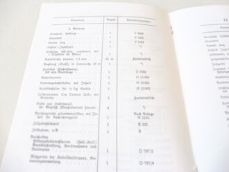 REPRODUKTION, D797/2 Festungskabelmeßkarren, datiert 1939/40, A5, 10 Seiten + Anhang