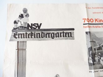 Plakat "NSV Erntekindergarten" Steiermark, Maße 42 x 58 cm, gefaltet