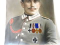 Großformatiges Foto eines Angehörigen der Deutschen Schutztruppe in Deutsch-Südwest, Maße 29 x 40cm