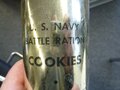 US Navy, Battle ration cookies, unopened, 1945 dated