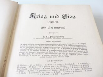 Krieg und Sieg 1870/71, Ein Gedenkbuch, A4, 690 Seiten