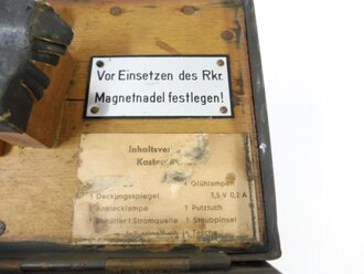 Transportkasten zum Richtkreis der Wehrmacht, Originallack