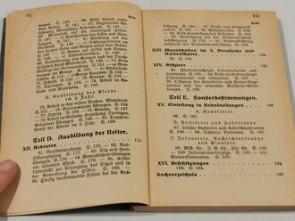 H.Dv.12 "Reitvorschrift" 1937, 204 Seiten