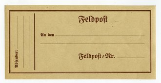 Feldpostaufkleber gummiert, 7 x 14cm