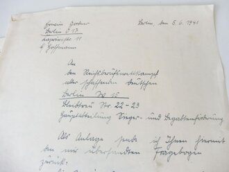 Gruppe Papiere eines Diamantschleifers aus Idar Oberstein, der wohl am Reichsberufswettkampf der Deutschen Jugend im München 1937 teilgenommen hat