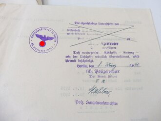 Gruppe Papiere eines Diamantschleifers aus Idar Oberstein, der wohl am Reichsberufswettkampf der Deutschen Jugend im München 1937 teilgenommen hat