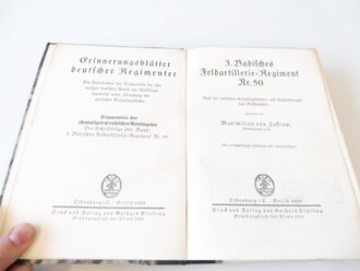 "Das 3.Badische Feldartillerie Regiment Nr. 50" 341 Seiten plus Anlagen