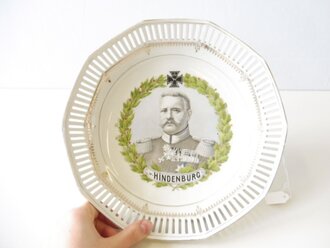 Patriotische Schale " von Hindenburg" Unbeschädigt, Durchmesser 24cm