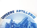"Unsere Artillerie 1914" Rosenthal Teller , unbeschädigtes, dekoratives Stück  mit 24cm Durchmesser