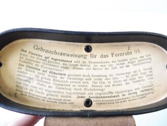 Transportbehälter aus Ersatzmaterial zum Doppel Fernrohr 03 von Rodenstock München. Sehr guter Zustand